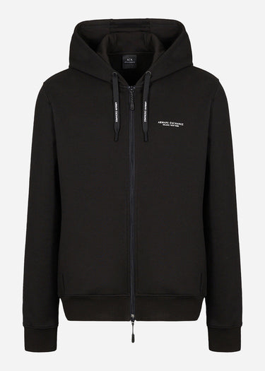 Armani Exchange Vesten Stretch fabric zip-up sweatshirt - black
