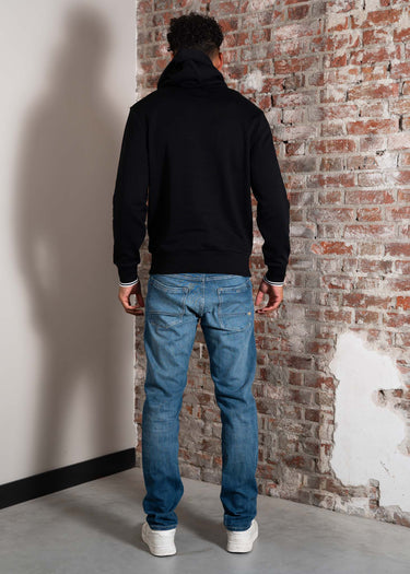 Fred Perry Hoodies Tipped hooded sweatshirt - black