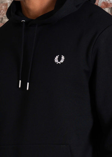 Fred Perry Hoodies Tipped hooded sweatshirt - black