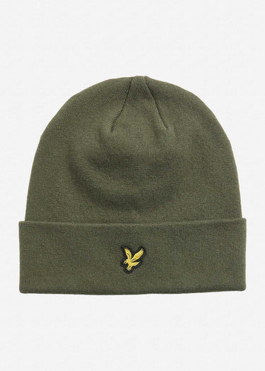 Lyle & Scott Mutsen Cotton merino beanie - deep depths