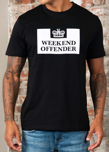 Weekend Offender T-shirts Prison - black
