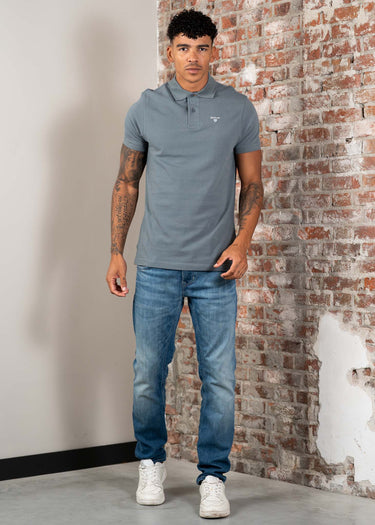 Barbour Polo's Tartan pique polo shirt - bluestone