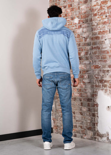 Napapijri Hoodies Back graphic hoody - faded denim