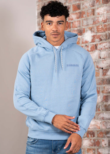 Napapijri Hoodies Back graphic hoody - faded denim