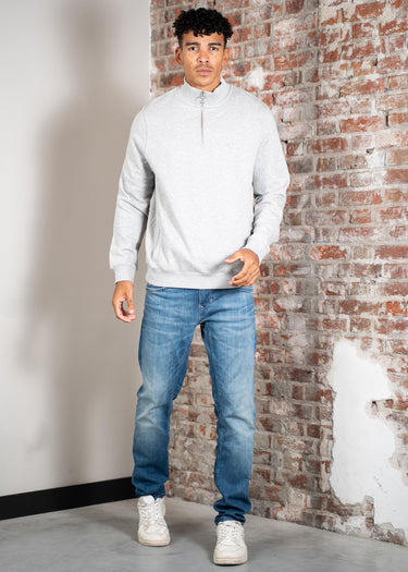 Barbour Truien Beckhill half zip sweatshirt - grey marl