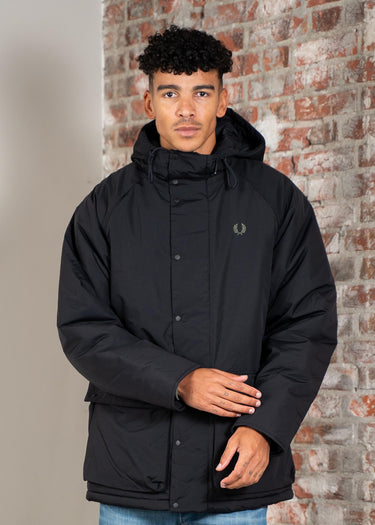 Fred Perry Jassen Padded zip through jacket - black