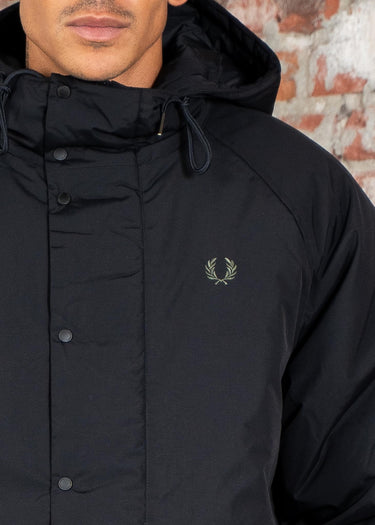 Fred Perry Jassen Padded zip through jacket - black