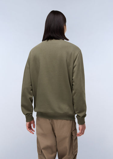 Napapijri Truien Small box quarter zip sweat - tea leaf