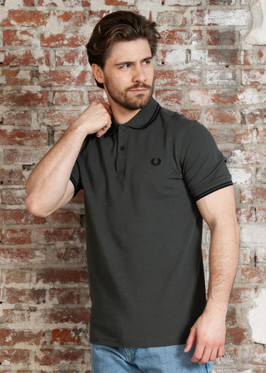 Fred Perry Polo's Twin tipped fred perry polo shirt- field green black