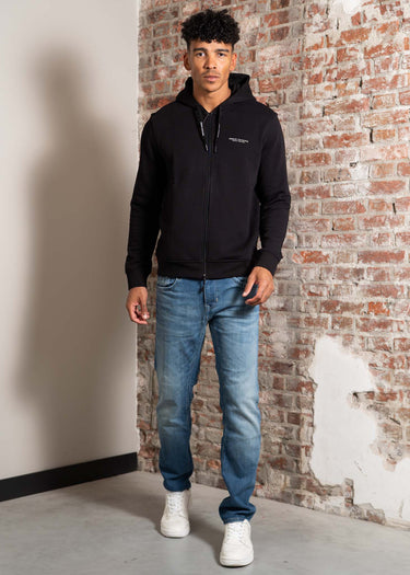 Armani Exchange Vesten Stretch fabric zip-up sweatshirt - black