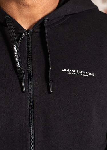 Armani Exchange Vesten Stretch fabric zip-up sweatshirt - black