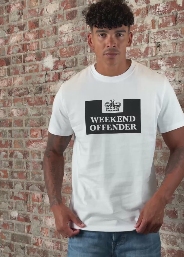 Weekend Offender T-shirts Prison - white