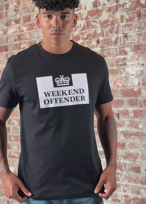 Weekend Offender T-shirts Prison - black