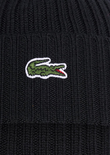Lacoste Mutsen Beanie - black